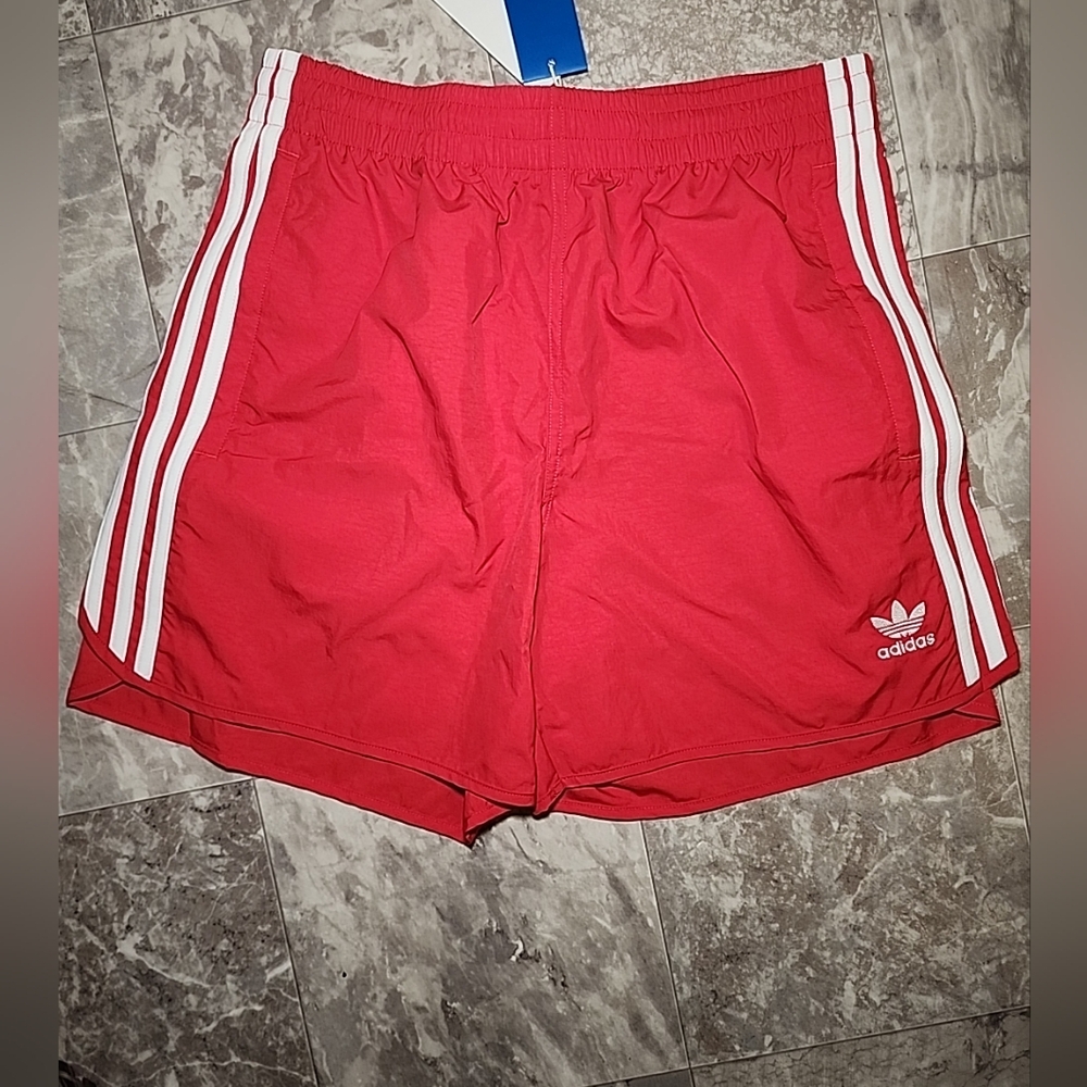 New Adidas Originals Men's Size M adicolor Classics Sprinter Nylon Shorts Red